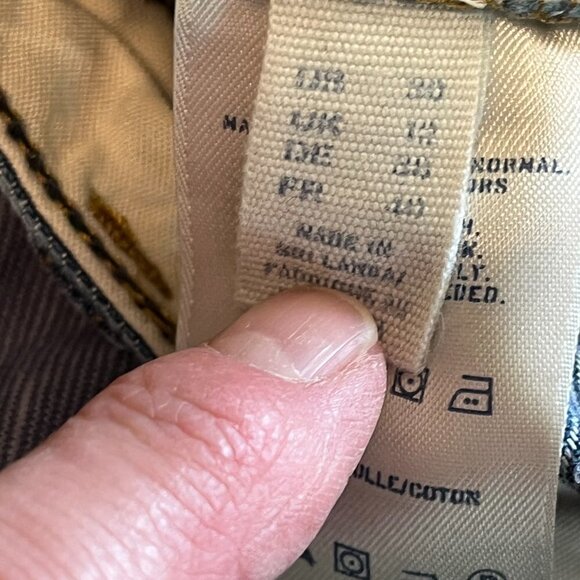 Lands' End Canvas 1963 sz. 30 Boyfriend Fit Medium Wash Mid Rise Denim Jeans - Picture 7 of 8